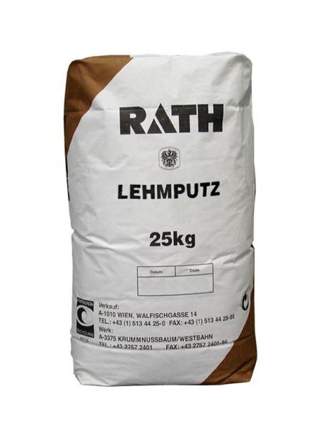 RATH - prírodná hlinená omietka LEHMPUTZ, hnedé vrece 25kg