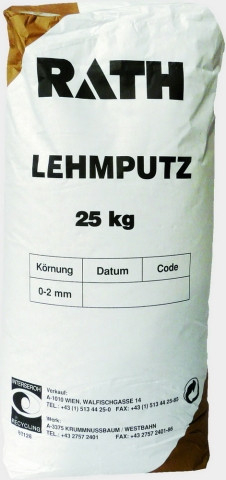 RATH - prírodná hlinená omietka LEHMPUTZ, hnedé vrece 25kg