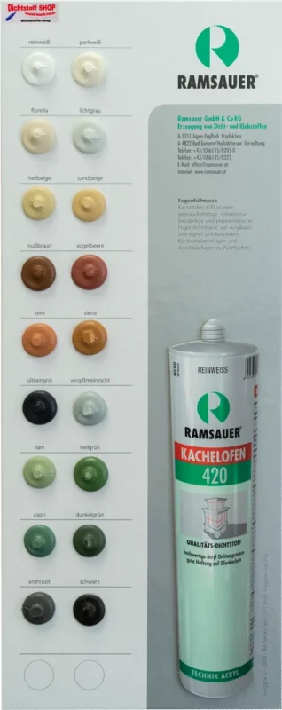 Kachliarsky špárovací tmel KACHELOFEN 420 (biela), 310 ml kartuša 1